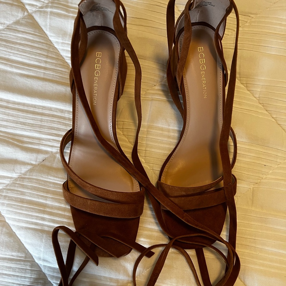 BCBG Wrap Up Sandals